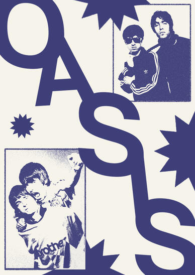 Oasis poster. Adobe Photoshop. 2025.